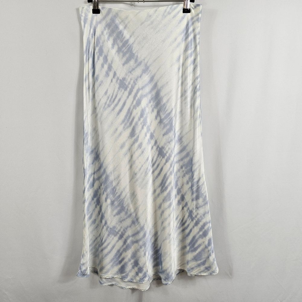 Rails Anya Satin Midi Slip Skirt in Blue Tide - Size S
